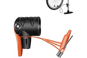 Bicycle Pump Head Replacement with Presta and Schrader Valve Adapter, Bike Tire Inflator Nozzle Connector Accessory