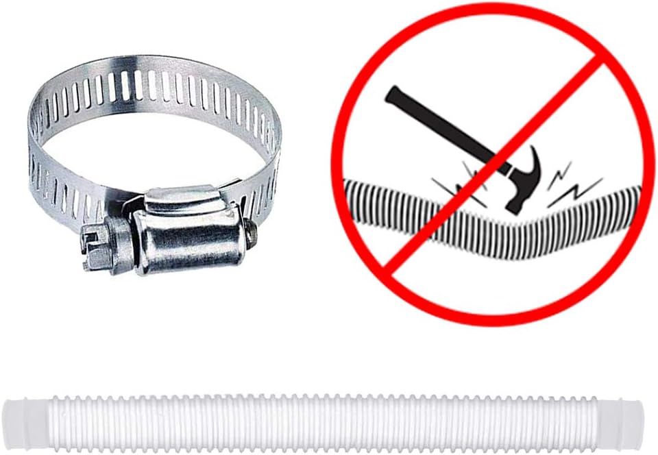 Swimming Pool Replacement Hose, 1.25" Diameter Replacement Hose for Above Ground Pools, Easy to Install, Pool Filter Replacement Hose Compatible with filter Pump 330 GPH, 530 GPH, 1000 GPH : Home Improvement