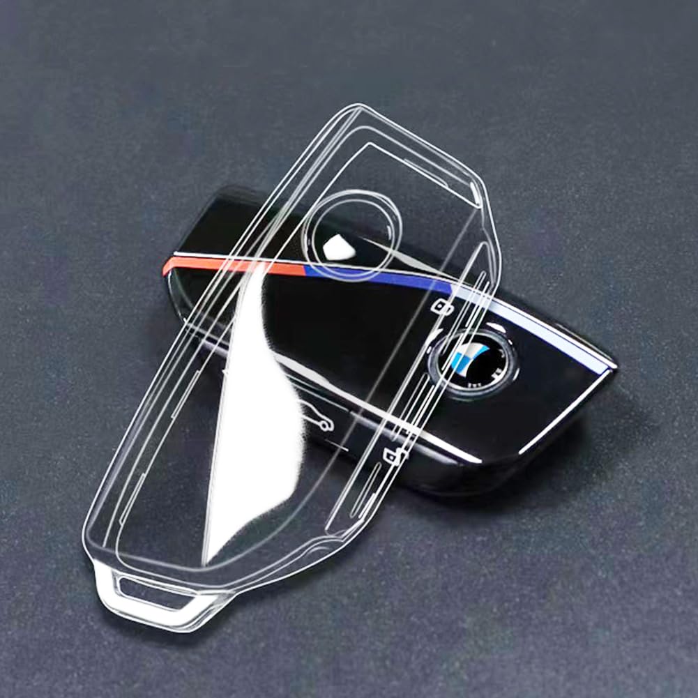 Photo 1 of IUIU Key Fob Cover Clear, Compatible with BMW 2023 2024 New 5/7 Series 740i 760i X1 X5 X6 X7 XM IX IX3 I5 I7, Soft TPU Key Fob Case Protector