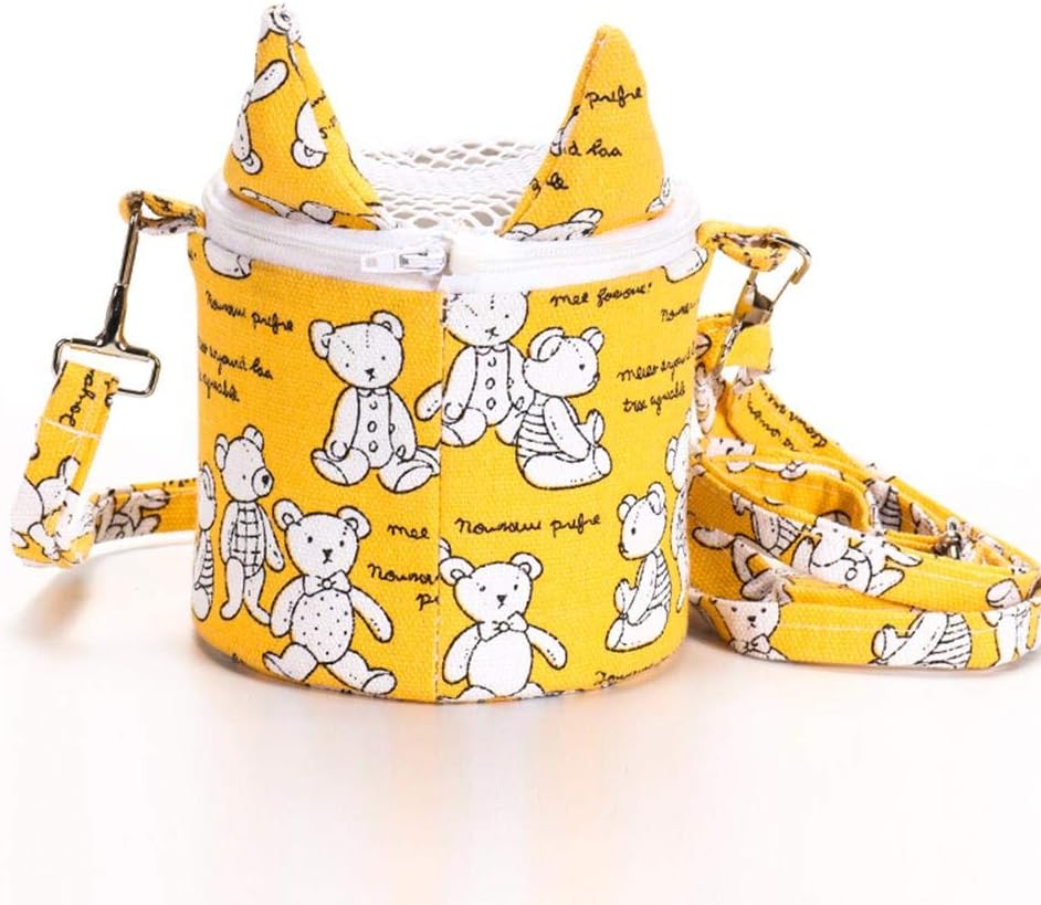 Pet Carrier Small Animals Carrying Bag Portable Breathable Canvas Sling Carry Tote Travel Pouch For Sugar Glider/Hamster/Guinea Pig - Built-in Anti-pressure Support - 4.53X4.13inch