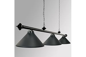 ETOTEN 59" Pool Table Light for Snooker Table, Classic Billiards & Pool Table Light Fixtures for 7' 8' 9' Table - Pool Table Lighting, Billiards Light for Billiards Room, Kitchen Island(Black)