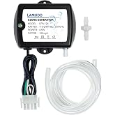 LAMUDO Ozone Generator for Hot Tub and Cold Plunge | SPA-124 Ozonator for Swim Spas, Mini Portable Ozone Machine with Check Valve and Tubes, Direct Replace HCD-55