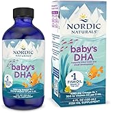 Nordic Naturals Baby’s DHA, Unflavored - 4 oz - 1050 mg Omega-3 + 300 IU Vitamin D3 - Supports Brain, Vision & Nervous System Development in Babies - Non-GMO - Servings May Vary