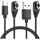 2 Pack Compatible for Shokz Charging Cable, Magnetic Charger Cord Compatible with Aftershokz Aeropex AS800, Shokz OpenRun Pro, OpenRun, OpenRun Mini, OpenComm Bone Conduction Headphones (USB+USB C)