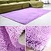 YJ.GWL Soft Shaggy Area Rugs for Bedroom Fluffy Living Room Rugs Nursery Girls Carpets Kids Home Decor Rugs 4 x 5.3 Feet Purple