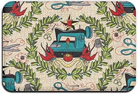 YS25 Bathroom Rug Mat Contour Rug Toilet Floor Rug Flannel Bath Shower Mat Sewing Tattoo Square Carpet
