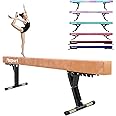FBSPORT 8ft Adjustable Balance Beam: High and Low Floor Beam Gymnastics Equipment for Kids/Adults,Gymnastics Beam for Training,Practice, Physical Therapy and Professional Home Training with Legs