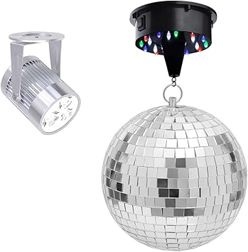 6 12 Mirror Disco Ball Complete Kit White Ceiling Fans