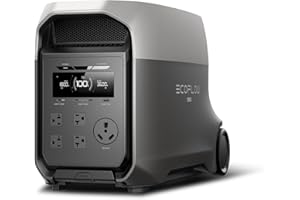 EF ECOFLOW DELTA 3 Ultra Portable Power Station, 3072Wh LiFePO4 Battery, 3600W (Surge 7200W) Output Home Power, Solar Generator for Home Use, Camping Accessories, Emergencies & RV Backup