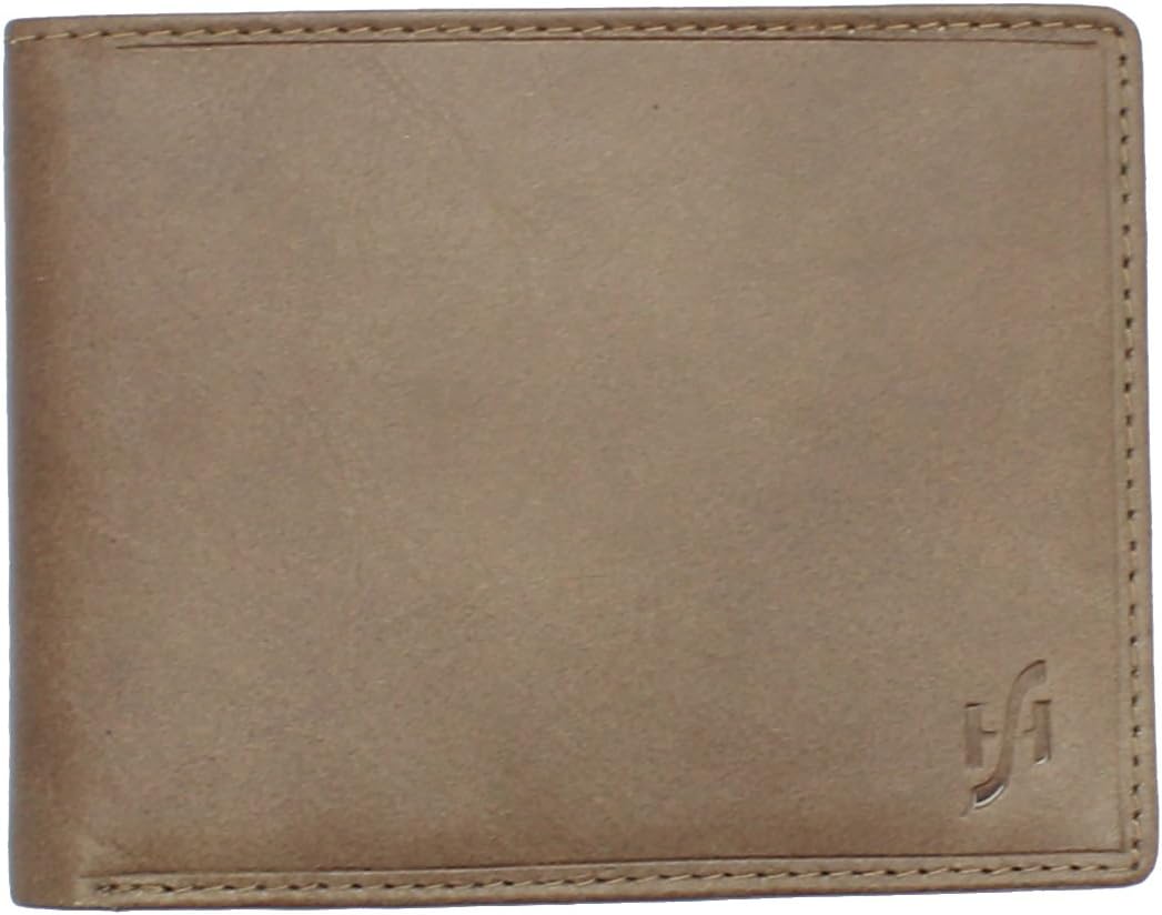 STARHIDE Mens Soft Genuine Leather Wallet 1140 Brown