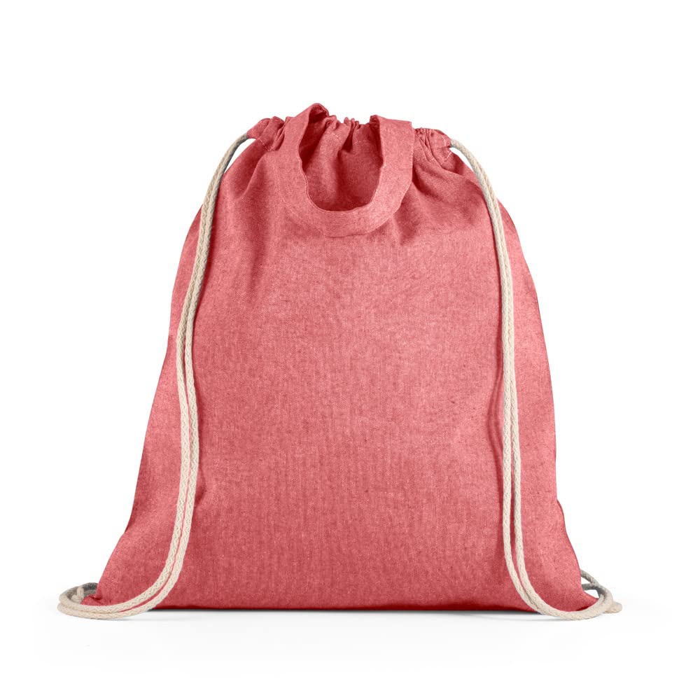lepni.me Plain Tote Bag for Women | Canvas Drawstring Bag for Kids | Man Bags For Men | For School, Shopping or Gym| Premium Organic Cotton (Drawstrig/Tote Bag Red Blank)