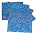 Expressions Vinyl - Blue - 9"x12" 5-pack Siser Glitter Iron-on Heat Transfer Vinyl Sheets