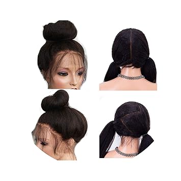 Amazon Com Full Lace Human Hair Wigs For Black Women Kinky