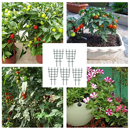 Kunststoff-Pflanzen-Spalier Stützrahmen Pflanzen Blumenstütze Topfpflanzen-Rankhilfe Rankgitter für Topfpflanzen für Kletterpflanzen Tomaten Gartenpflanzen Rankgitter PP-Pflanzenstielstütze 5 Stück – Bild 6