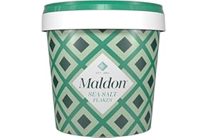 Maldon Salt Company Salt, Sea Salt Flakes, 20 oz (570 g), Resealable Tub, Kosher, Natural, Handcrafted, Gourmet, Pyramid Crystals-1
