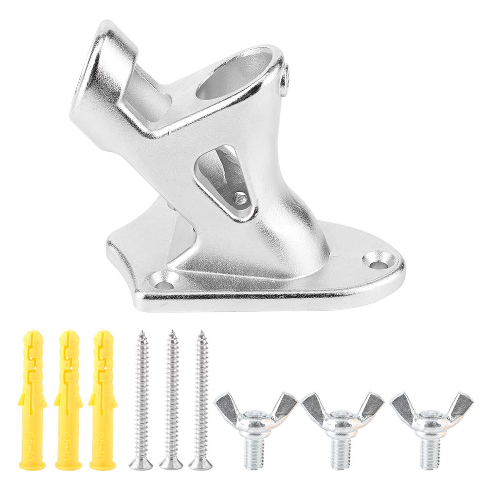 Buachois Flagpole Bracket Stainless Steel Flagpole Hardware Flag Pole Holder Flagpole Mount Set Flagpole Stand for House and Outdoor