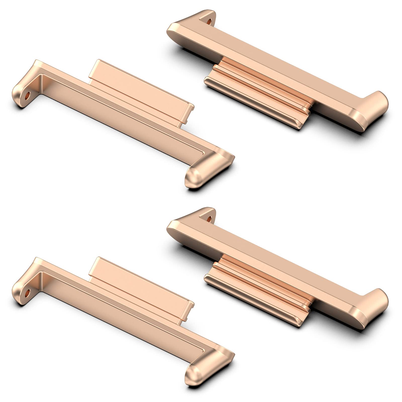 [4 Pack]Miimall Compatible with Huawei Watch Fit 2 Watch Strap Connector, Replacement Stainless Steel Adapter Lightweight Convenient and Secure Watch Connection Adapter for Huawei Watch Fit 2-RoseGold