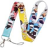 Pinstant Satoru Gojo Jujutsu Kaisen Anime Manga 17.7" Neck Lanyard Keychain Holder ID Badge Mobile Phone Pin Strap