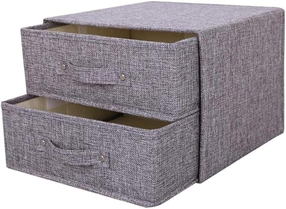 LILAODA Aufbewahrbare Schubladen Aufbewahrungsboxen aus Baumwolle und