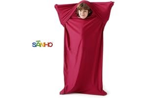 SANHO Premium Sensory Sock Body Sock, Perfect for Children with Sensory Processing Disorder, Updated Version (Wine red, Large)