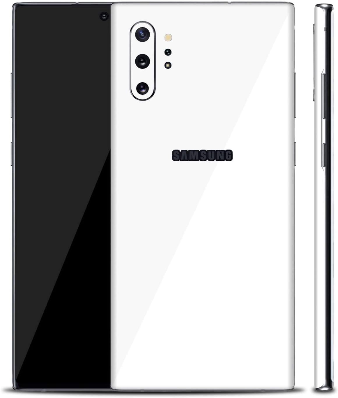 XtremeSkins Textured Skin Stickers for Samsung Galaxy Note 10 Plus 5G (White Gloss)