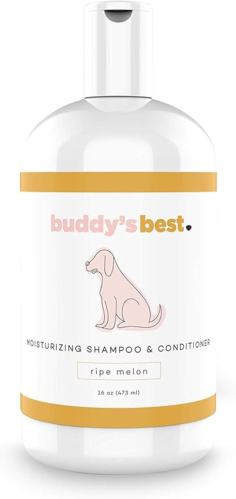 Amazon Com Buddy S Best Dog Shampoo For Smelly Dogs Oatmeal Dog Shampoo And Conditioner For Dry And Sensitive Skin Moisturizing Puppy Wash Shampoo Ripe Melon Scent 16oz