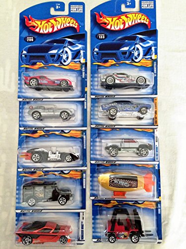 Mattel Hot Wheels 10 Pack Die-cast Cars Set Lot (Styles May 