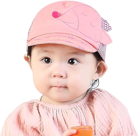 Amazon Co Jp Topmodelss ベビー キッズ 赤ちゃん 子供 帽子 キャップ 日除け 男の子 女の子 かわいい 刺繍 キツネ 47 49cm サイズ調整可能 チェック柄 イエロー 服 ファッション小物