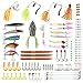 RUNCL Fishing Baits Tackle, Fishing Lures Tackle with Crankbaits, Spinnerbaits, Frogs, Worms, Jigs, Topwater Lures, Tackle Box and More Fishing Lures Kit for Saltwater Freshwater Bass Trout Salmon