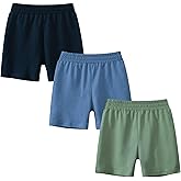NautySaurs Toddler Boys Cotton Shorts Summer Elastic Waistband Pull on Jogger Short Pants