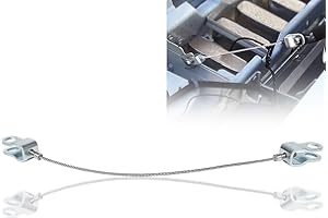 ZEZHIMI Replacement for Front Right or Left Hand Side Hood Check Stainless Steel Cable Safety Catch Lock Line For Hummer H2 2003-2009, 15146196 Hood Open Check Cable