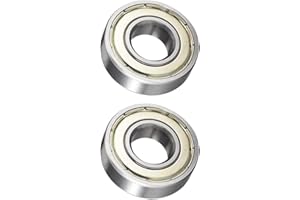 DREAM ON OUR PRODUCTS, INC. 6001ZZ Ball Bearing 12mm x 28mm x 8mm Double Shielded 6001-2Z 80101 Deep Groove Bearings High Carbon Steel Z1 (Pack of 2)