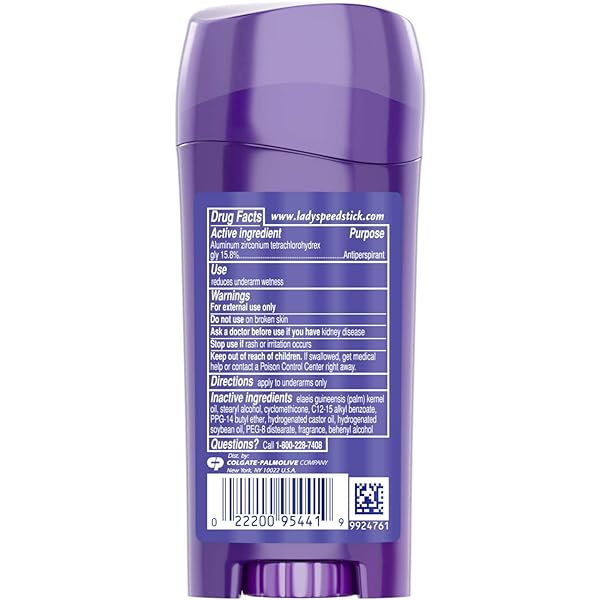 LADY SPEED STICK INVISIBLE DRY ANTIPERSPIRANT & DEODORANT, SHOWER FRESH – PURPLE 2.3 OZ