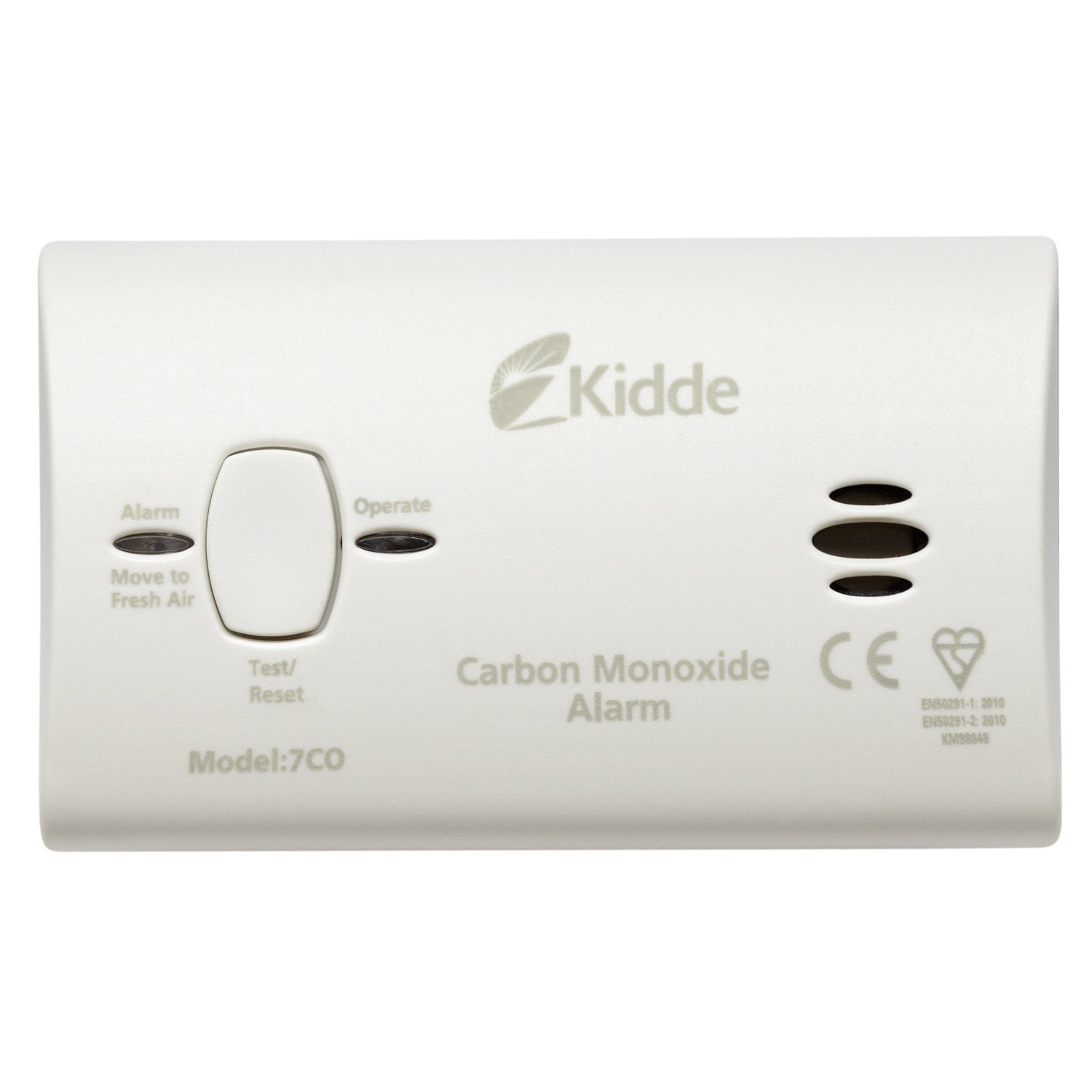 3 x Kidde 7COC Carbon Monoxide Alarm (replaceable batteries) 10 Year Sensor and Warranty
