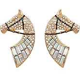 Horse Earrings for Women, Horse Stud Earrings, Horse Head Earring Hypoallergenic, Cute Horse Animal Earring Studs, Horse Ear Studs, Horse Jewelry