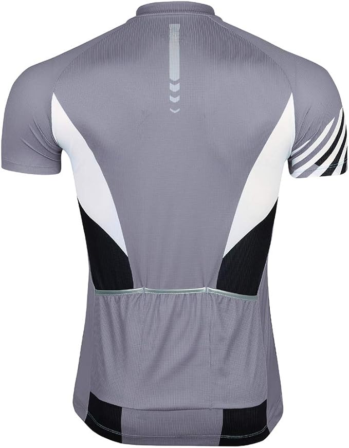 Maglia Ciclismo Uomo Maniche Corte - Tessuto Traspirante, 3 Tasche Posteriori, Per Mountain Bike - Foto 4