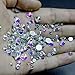 2x 450 pcs 2mm - 6mm Resin Crystal AB round Nail Art Mixed Flatbacks Rhinestones Gems Mix SIZE ~ M1 - 30 [By Zealer]