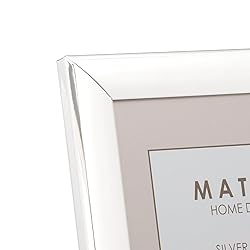 Maturi Silver Plated Photo Frame - Curved Edge