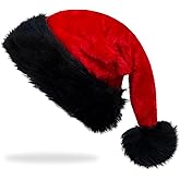 APAEAT Christmas Santa Hat for Adults,Classic Santa Hats for Christmas Party Decorations