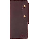 Premium Handmade Genuine Leather Men’s Wallet – 6 Credit Card or ID Card Slots, Long Elegant & Durable Bifold for Work, Travel, Gifts & Everyday Carry, Gift for Men