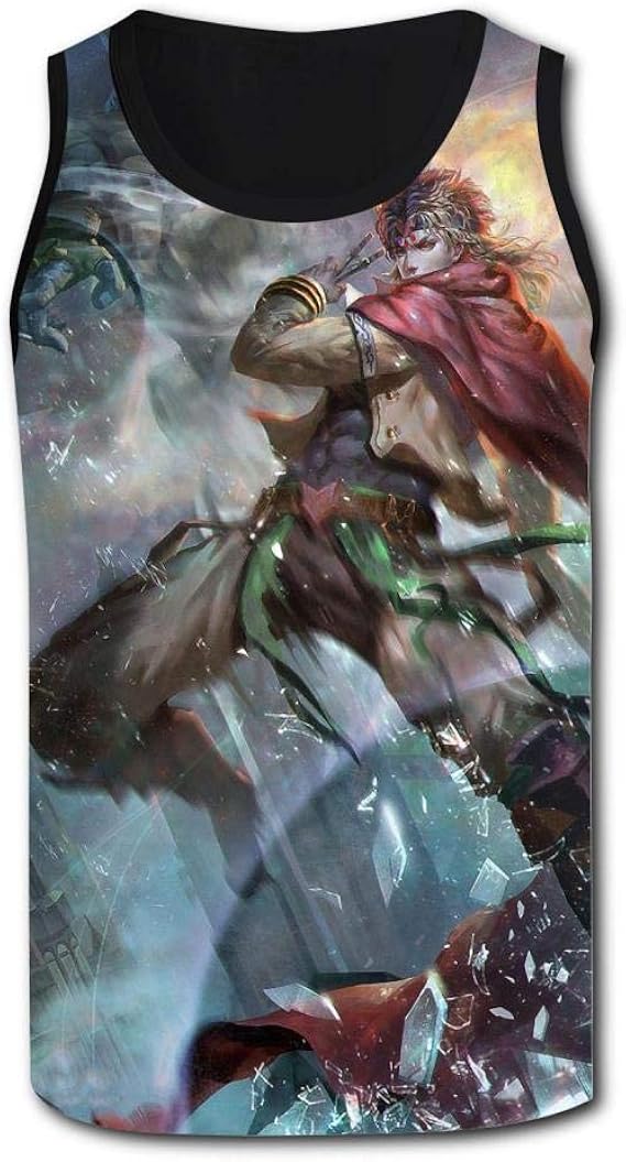 Amazon Co Jp メンズタンクトップ Tシャツ 戦闘潮流ジョジョの奇妙な冒険 ランニングシャツター デザイン プリントおしゃれシンプル Tank Top 服 ファッション小物