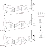 Vinsani 6 Tier Spice Rack Organiser Wall Mounted Silver Chrome view 5