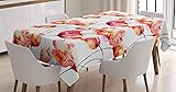 Ambesonne Watercolor Flower Tablecloth, Shaded