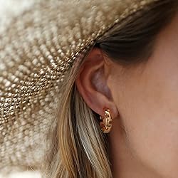Dremmy Studios Gold Open Hoops Earrings 14K Gold