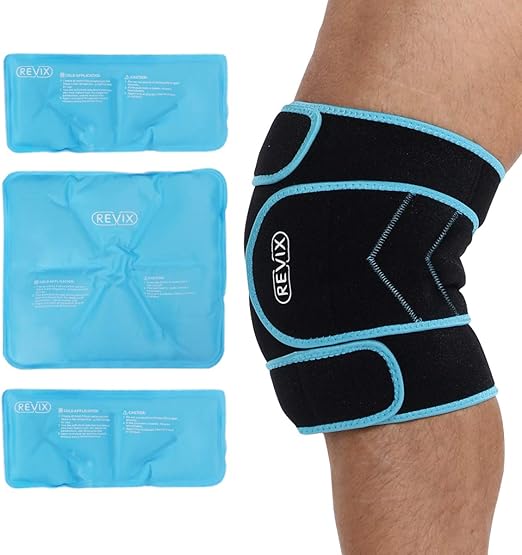 REVIX Knee Ice Pack for Injuries Reusable, Large Gel Ice Packs for Back