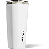 Corkcicle Tumbler Insulated Stainless Steel Bottle/Thermos, 16 oz, White