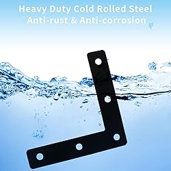 Jiozermi 20 Pcs Flat Corner Brace, L Type Shelf