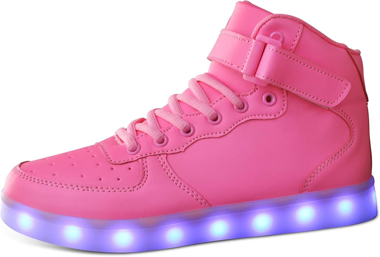 MILEADER Unisex High Top LED Shoes Light Up Shoes with Remote Control