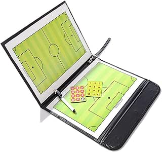 LIYANG Tablero De Táctica El fútbol de Cuero Pizarra Entrenador táctico