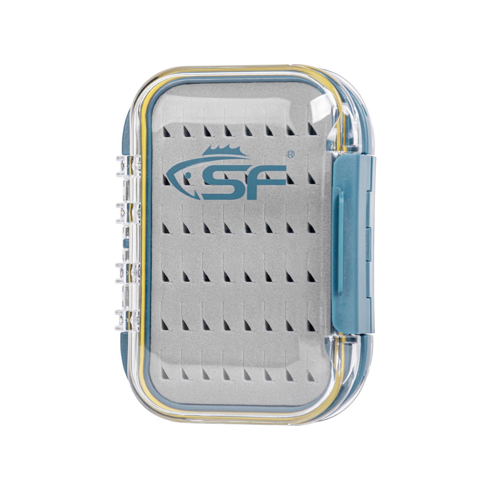 SF Small Waterproof Fly Box Double Sided Floating Fly Fishing Case Storage For Nymph Wet Dry Fly Flies, Easy Grip Foam